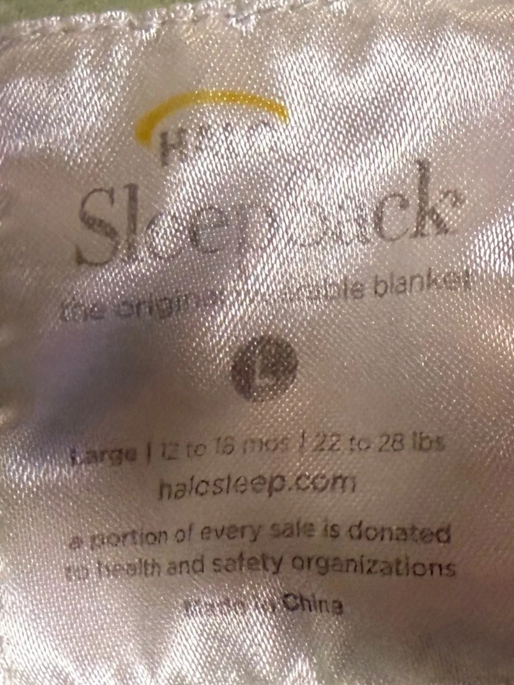 Halo Fleece Sleep Sack Size L